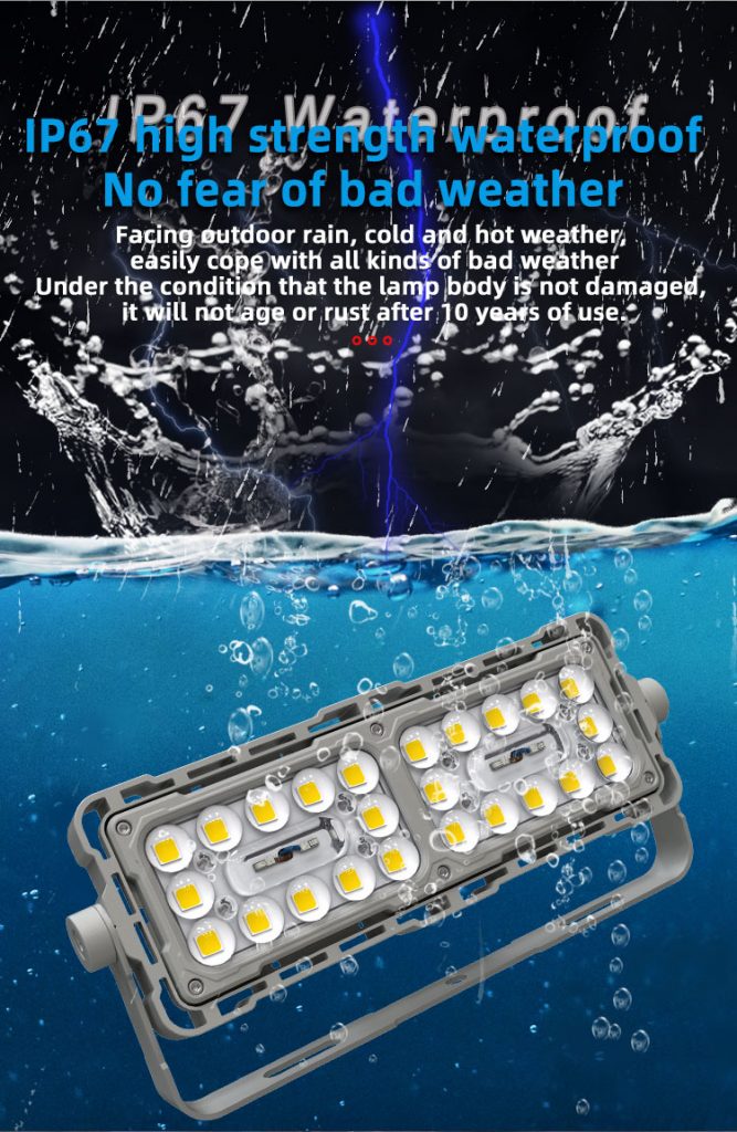 LED optical glass lens module light source floodlight high pole light tunnel light marine light  8