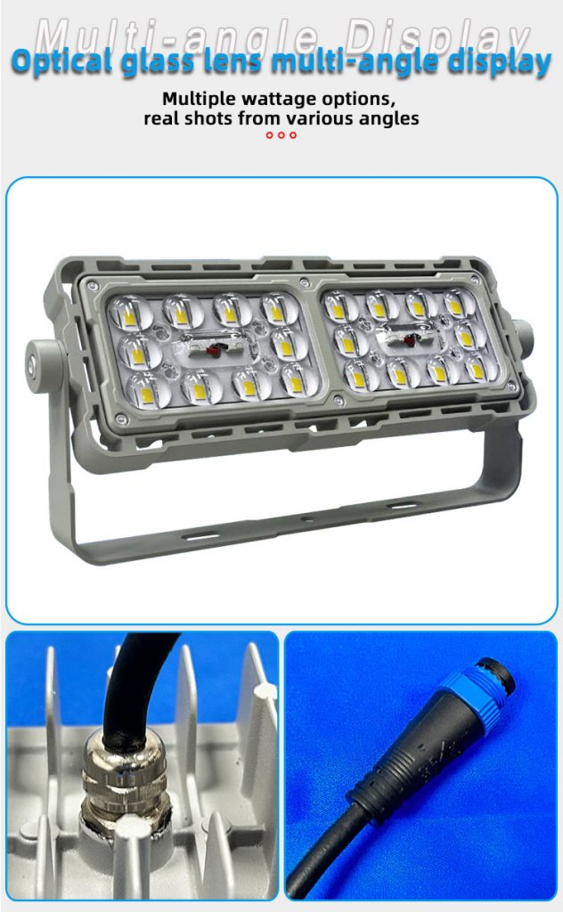 LED optical glass lens module light source floodlight high pole light tunnel light marine light  