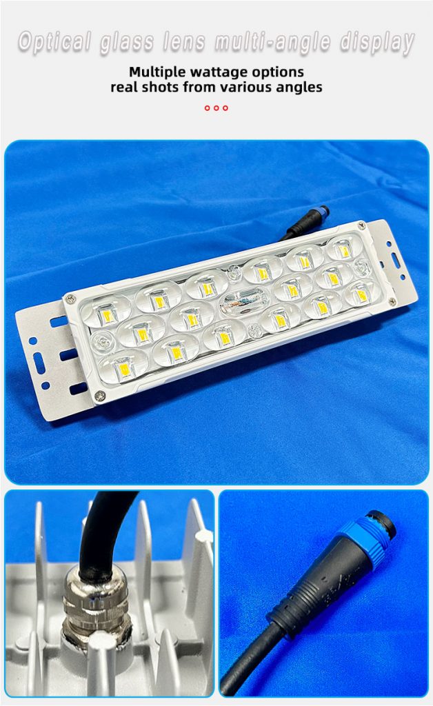 LED glass lens module light source floodlight 50W module high pole light garden light tunnel light LED street light module EMC engineering
8