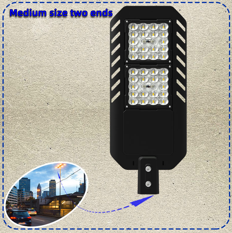 First-class power-saving LED glass lens street light 195LM/W garden light energy-saving project municipal engineering street light 12