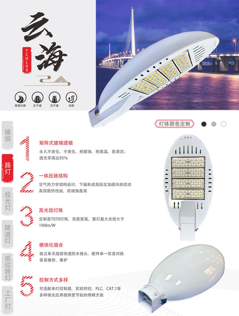 云海玻璃透镜led路灯C