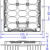 LED landscape light garden light glass lens module size (106*106mm)