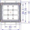 LED landscape light garden light small module glass lens (71*67mm)size